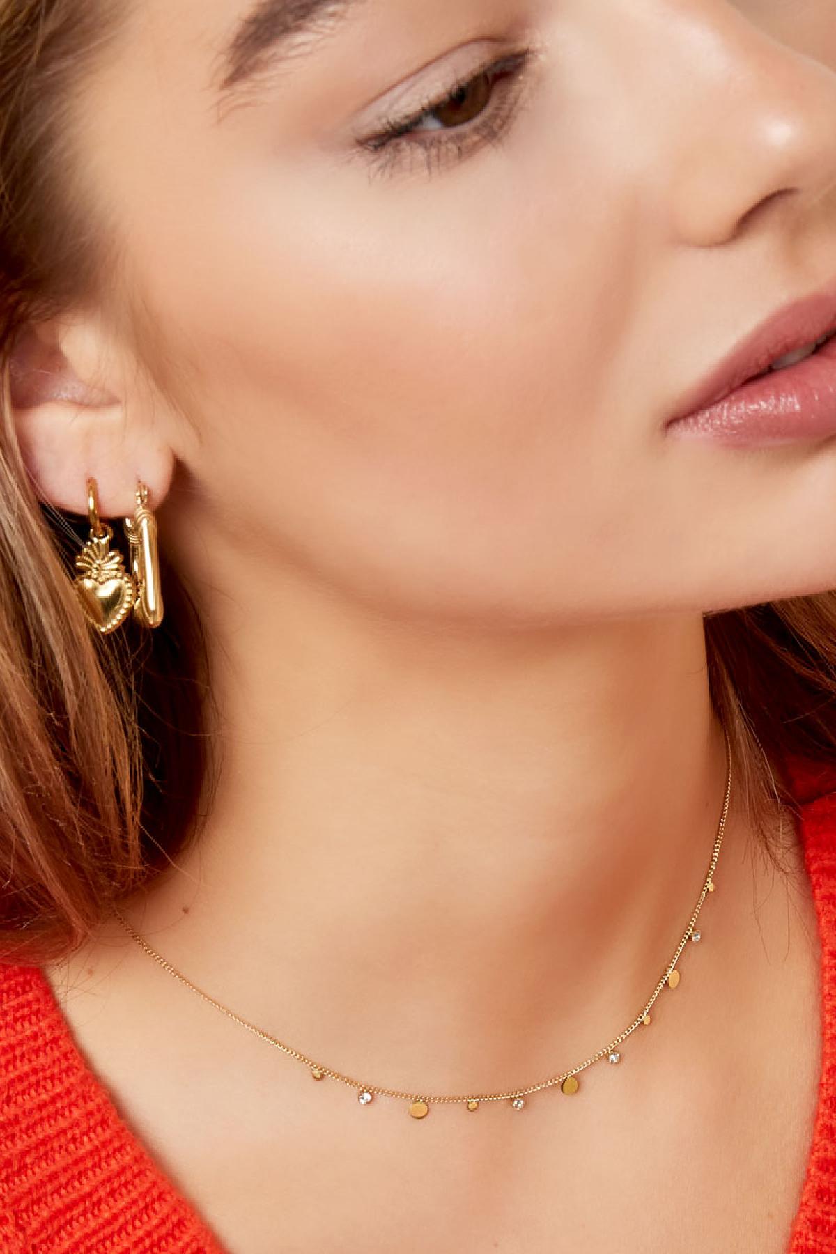 RHINESTONES KETTING ZILVER