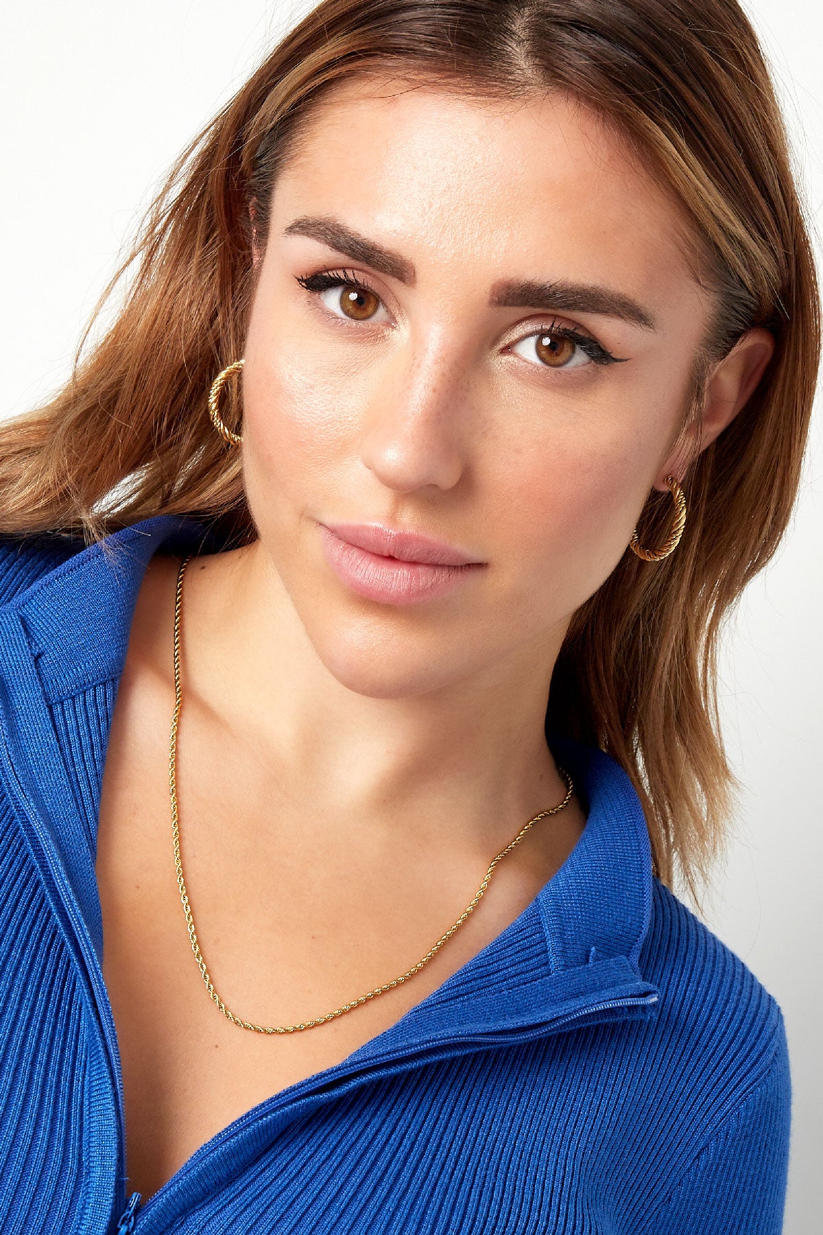 TWISTED THIN KETTING ZILVER