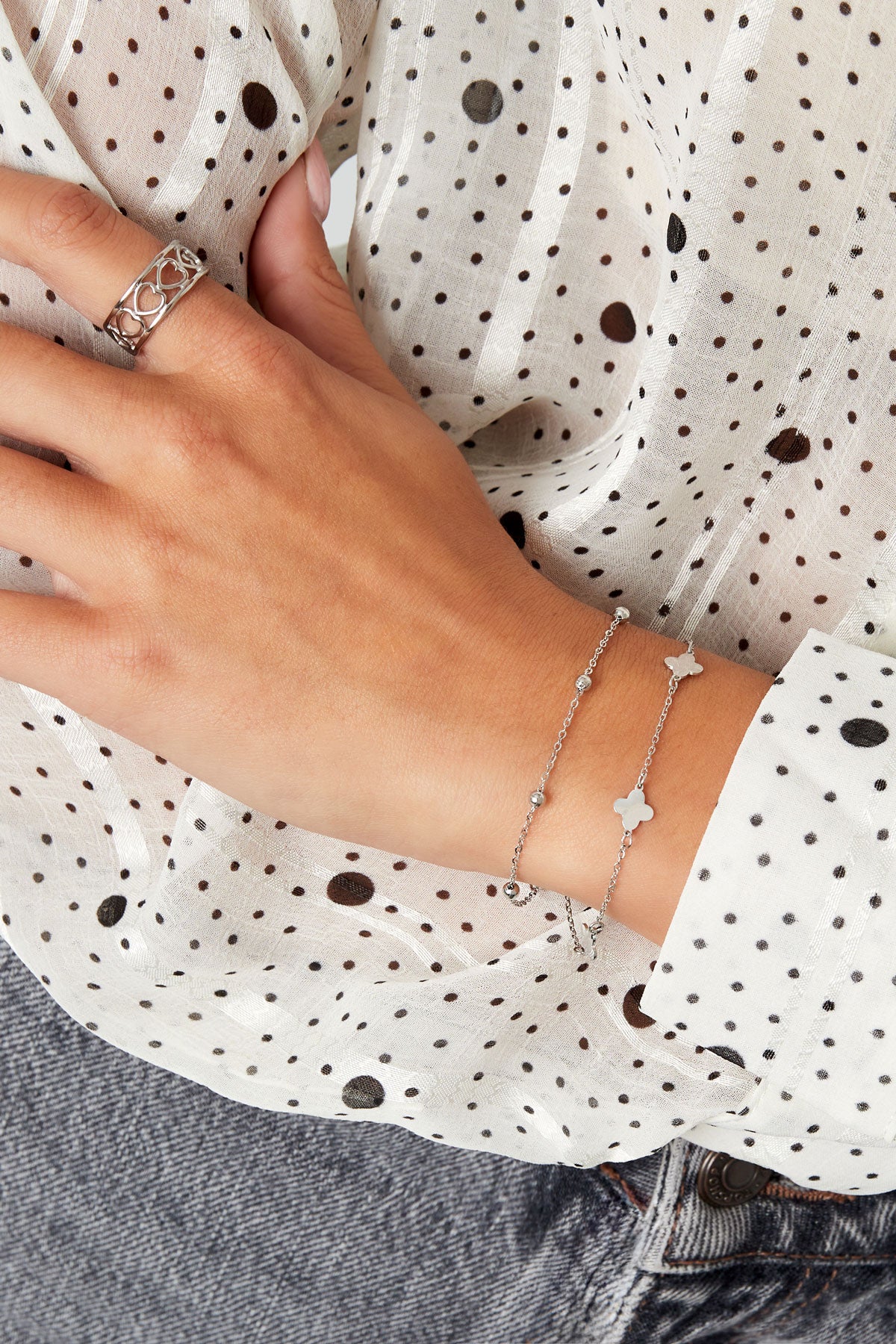 LUCKY ARMBAND ZILVER