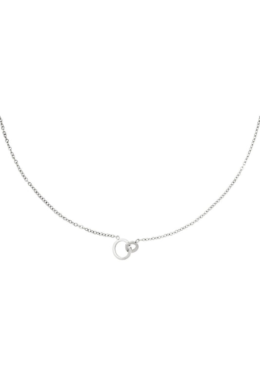 CONNECTED CIRCLES KETTING ZILVER