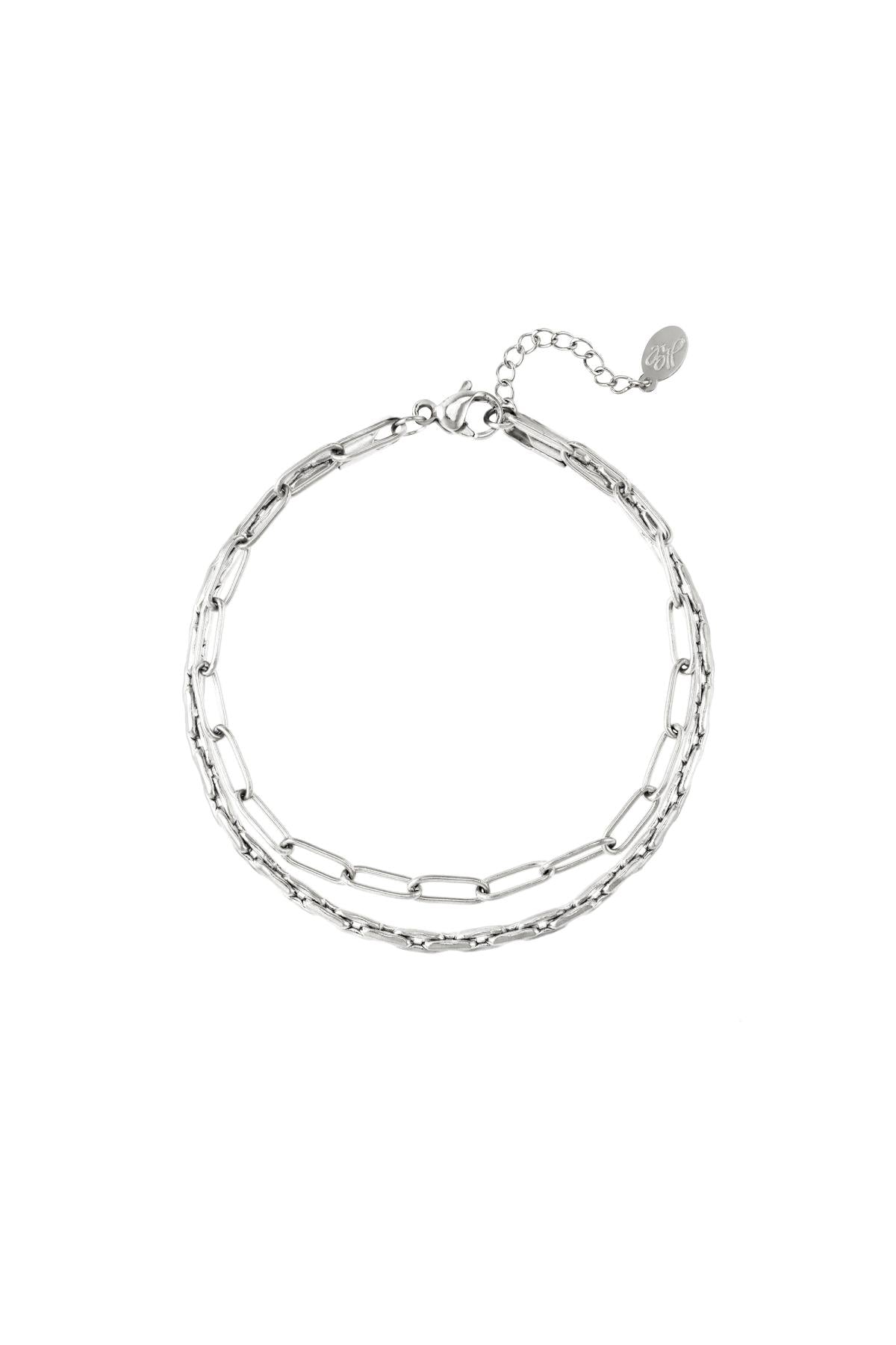 DOUBLE ARMBAND ZILVER