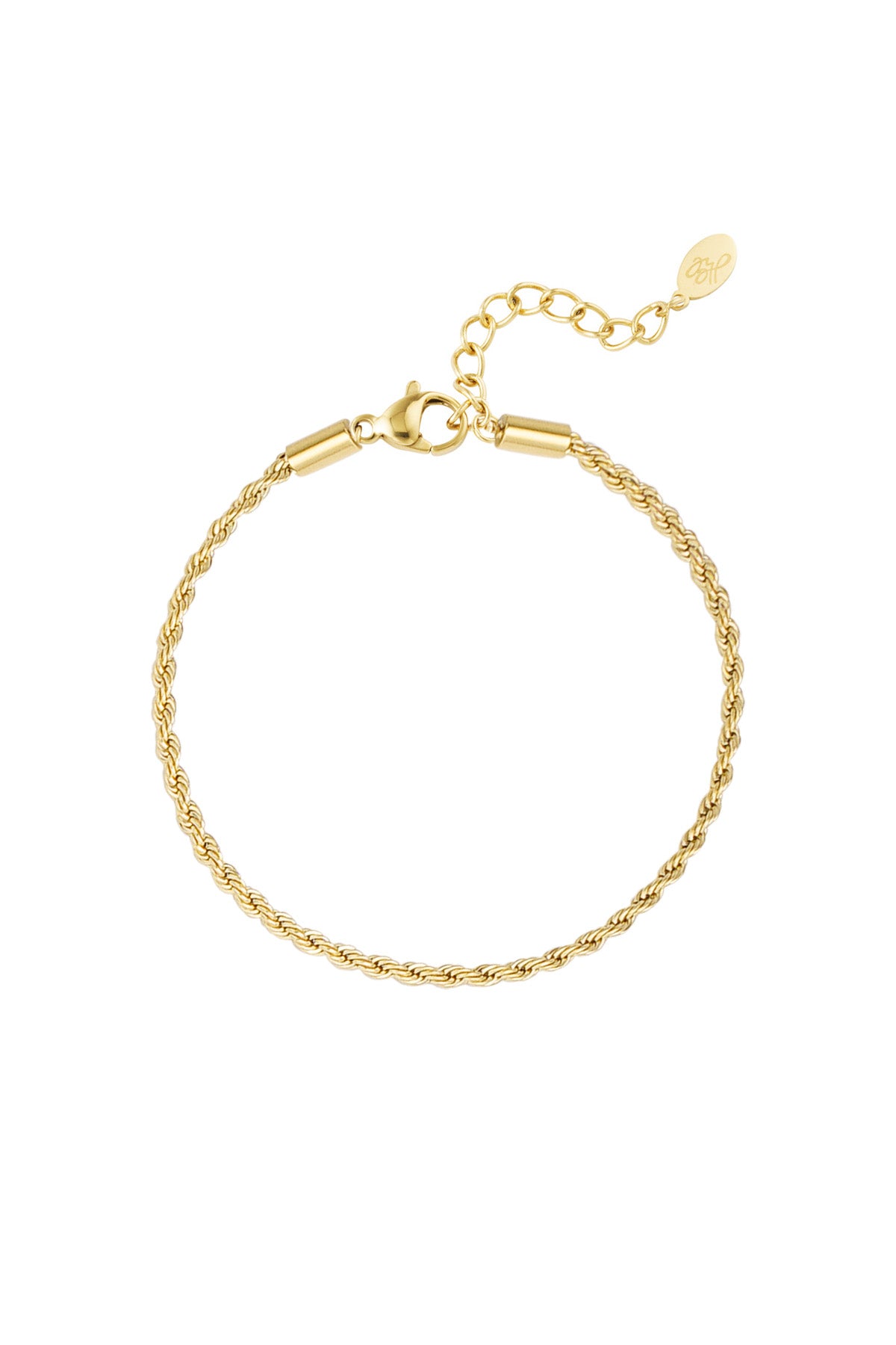 TWISTED ARMBAND GOUD