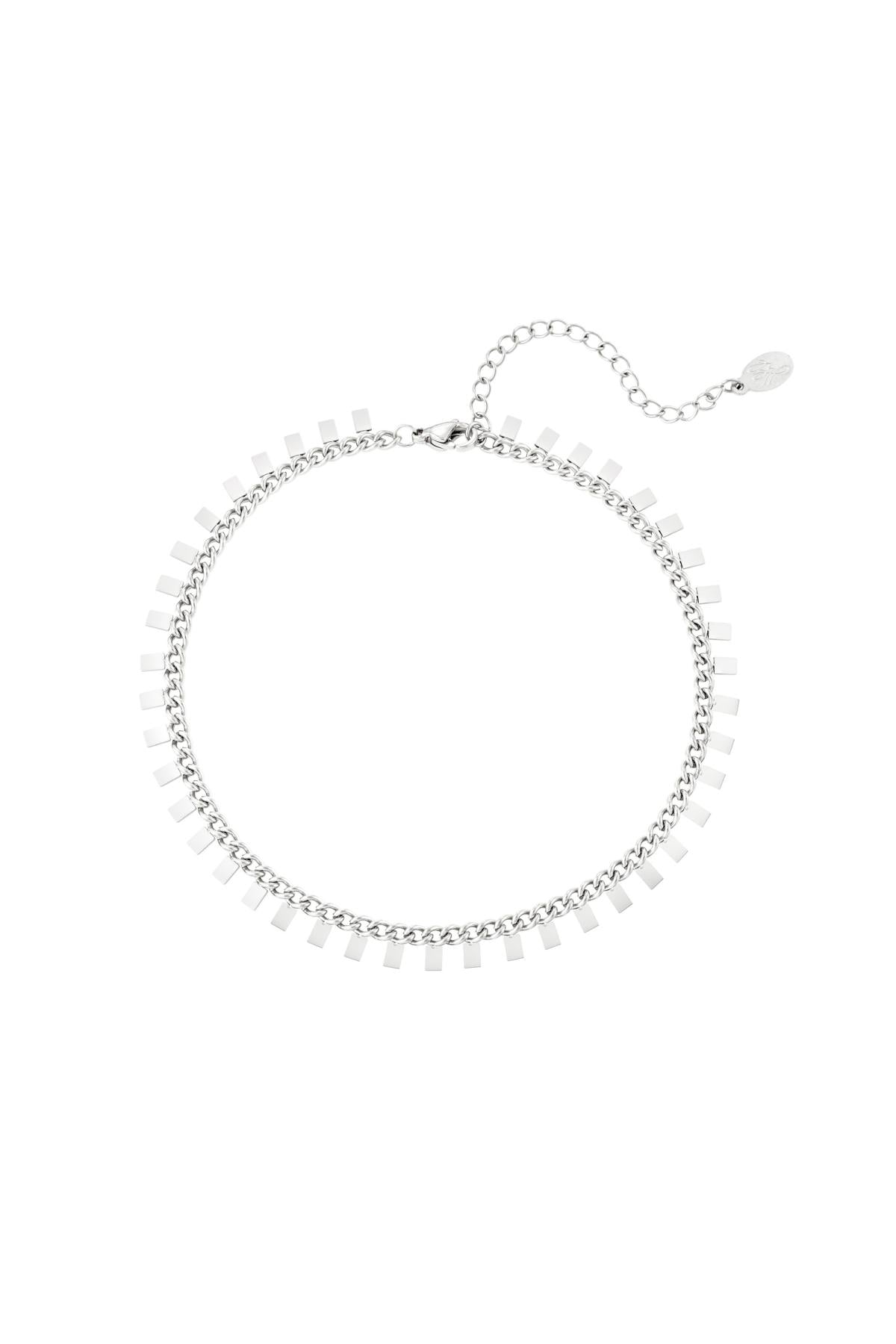 RECKTANGLES ANKLET ZILVER