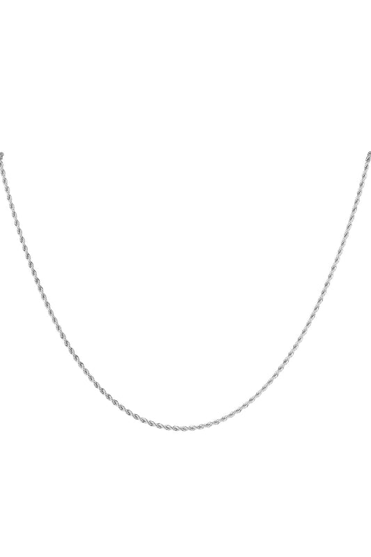 TWISTED THIN KETTING ZILVER