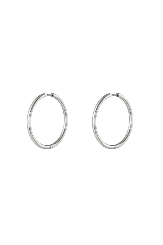 HOOPS EARRINGS SILVER